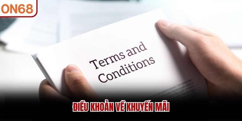 Điều khoản về khuyến mãi điều khoản điều kiện